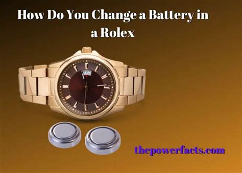 replace battery for Rolex watch